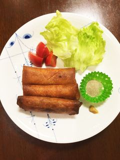 簡単美味しい 青椒肉絲の素で作る春巻き-レシピのメイン写真