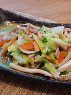 春キャベツと新玉ねぎの中華炒め-レシピのメイン写真