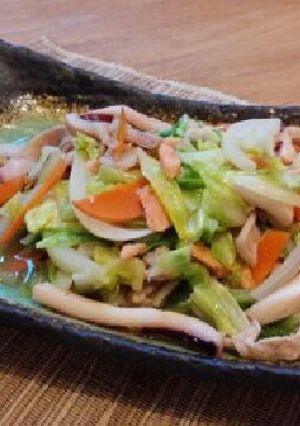 春キャベツと新玉ねぎの中華炒め-レシピのメイン写真