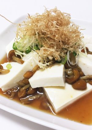 涼しく日本の夏になめこ冷奴-レシピのメイン写真