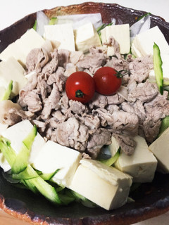 簡単!!野菜いっぱい豚バラの冷しゃぶ-レシピのメイン写真