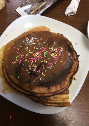 簡単ホットケーキ☆デコ-レシピのメイン写真