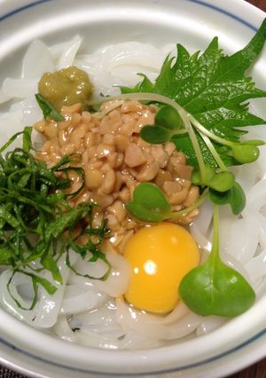 簡単♪ヤリイカ納豆丼-レシピのメイン写真