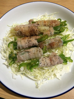 ピーマンと茗荷の肉巻き-レシピのメイン写真