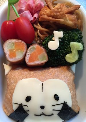キャラ弁 お稲荷さんでラスカル♪-レシピのメイン写真