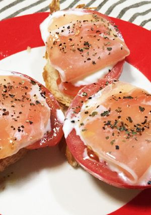 ギリシャヨーグルトのオープンサンド-レシピのメイン写真