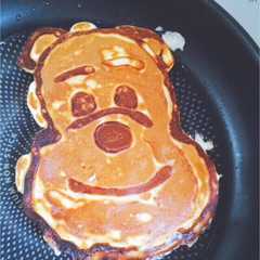 ホットケーキでキャラクター♡プーさん-レシピのメイン写真