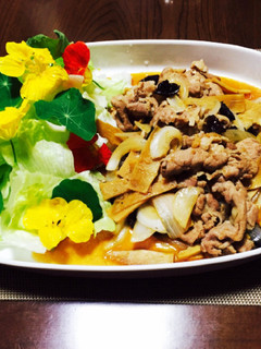 メンマの入った柔らか中華風しょうが焼き-レシピのメイン写真
