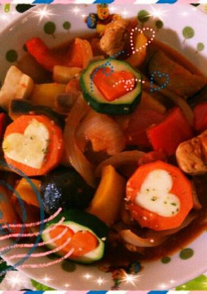 簡単ラタトイユ風ささみと野菜煮込み-レシピのメイン写真