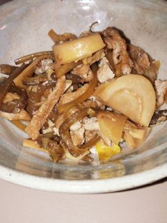 たけのことふきの油炒め-レシピのメイン写真