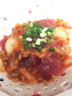 カツオの納豆キムチ和え-レシピのメイン写真