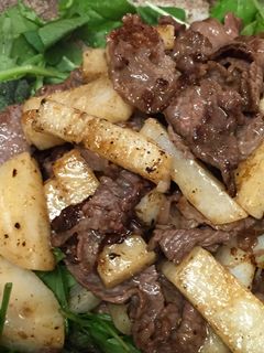 長芋と牛肉の炒め物-レシピのメイン写真