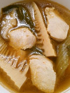 鶏むね 筍 チンゲン菜の ピリ辛中華煮♪-レシピのメイン写真