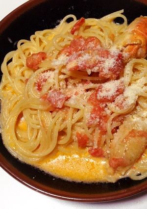 カニのトマトクリームパスタ-レシピのメイン写真