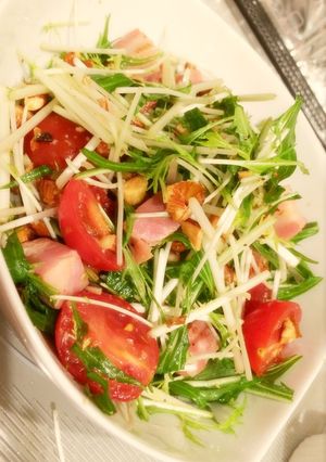 めちゃ美味しい！水菜のシャキシャキサラダ-レシピのメイン写真
