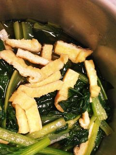 小松菜と油揚げのさっと煮-レシピのメイン写真