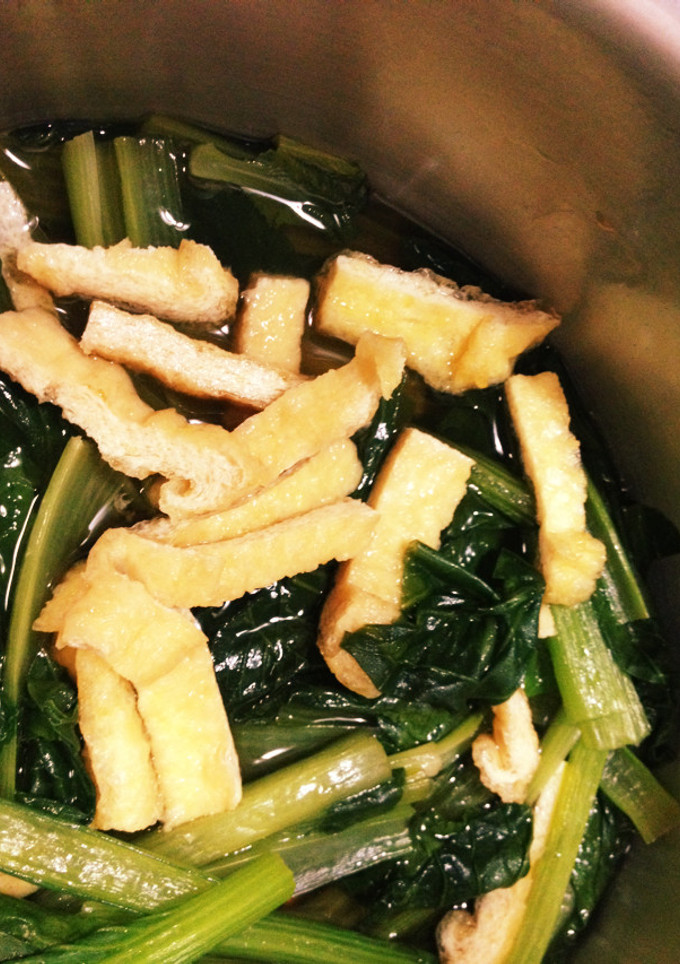 小松菜と油揚げのさっと煮-レシピのメイン写真