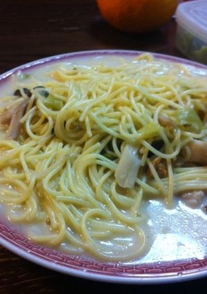 お鍋の残りでスープスパゲッティ-レシピのメイン写真