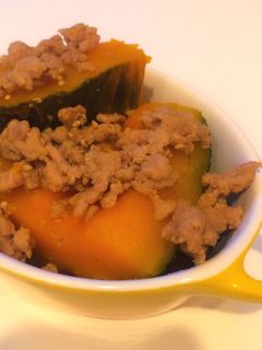 *かぼちゃのそぼろ煮*-レシピのメイン写真
