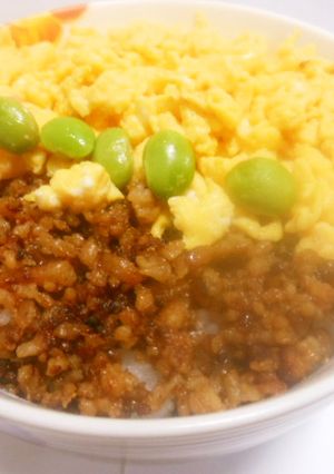 鶏そぼろ丼　簡単　私流-レシピのメイン写真