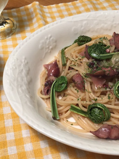 ホタルイカとこごみ、みょうがのパスタ-レシピのメイン写真