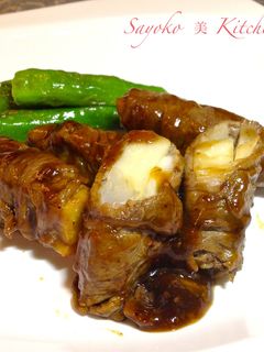 肉巻きタケノコの照り焼き-レシピのメイン写真