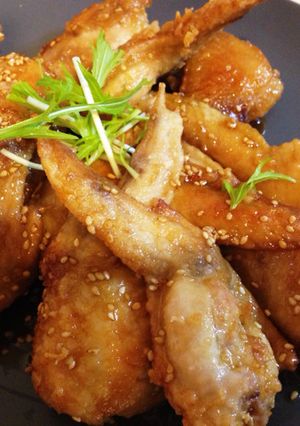 甘めが嬉しいご飯が進む手羽先揚げ-レシピのメイン写真