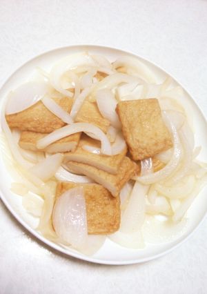 新玉ねぎさつま揚げの炒めもの-レシピのメイン写真