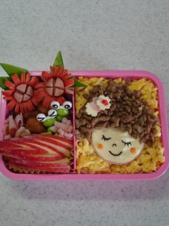 キャラ弁当 そぼろガール-レシピのメイン写真