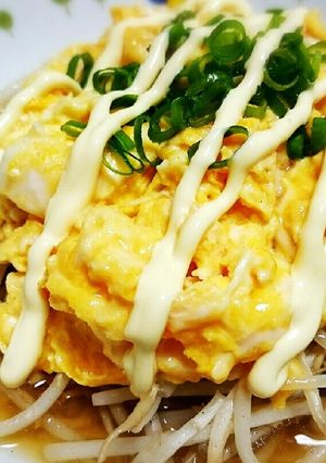 ✽もやしのふわトロ卵のっけ✽-レシピのメイン写真