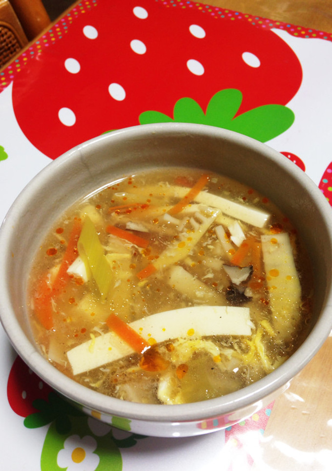 簡単！ママの酸辣湯♪-レシピのメイン写真