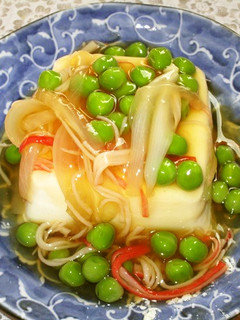 豆腐のグリーンピースあんかけ-レシピのメイン写真