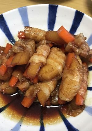 巻いて煮込むだけ☆簡単☆豚バラ大根巻き-レシピのメイン写真