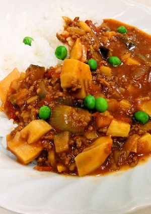 たけのこたっぷりキーマカレー-レシピのメイン写真