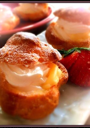 生地もクリームもレンジで♡シュークリーム-レシピのメイン写真