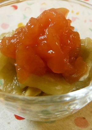 焼なすサラダ風♪クラッシュトマトドレで-レシピのメイン写真