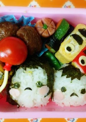 簡単♪こどもの日☆こいのぼりキャラ弁-レシピのメイン写真