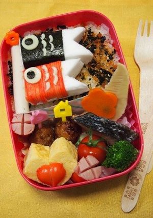 こいのぼり弁当-レシピのメイン写真