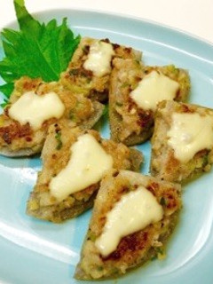 残った餃子の餡の蓮根焼き-レシピのメイン写真