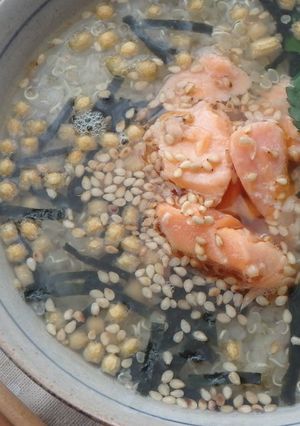 夜食やダイエットに♪キヌア茶漬け-レシピのメイン写真