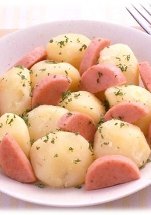 新じゃがとポークソーセージの簡単サラダ-レシピのメイン写真