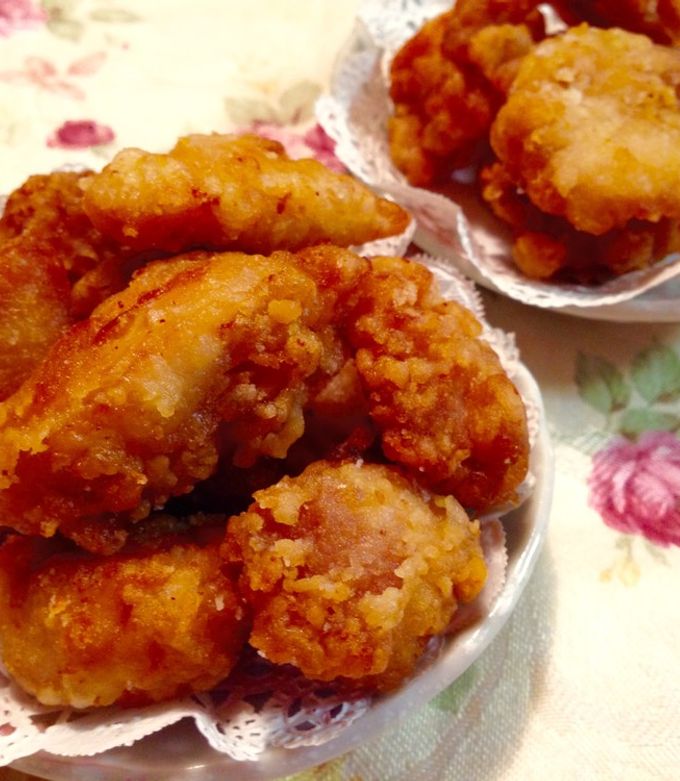 ガーリック味の鶏ももから揚げ by ロボロボ＆みかんロボ