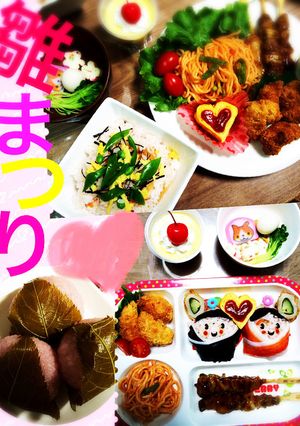 雛まつりプレート-レシピのメイン写真