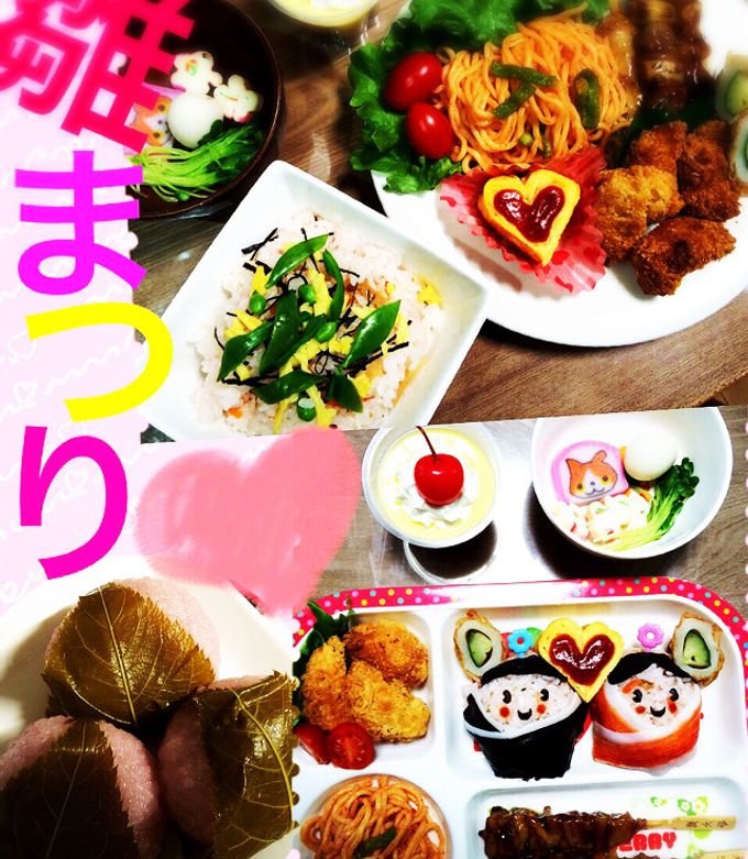 雛まつりプレート by azumama✩ 【クックパッド】 簡単おいしい