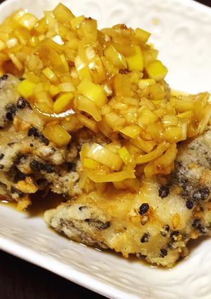 ☆絶品☆ごま風味揚げ鶏のねぎソース♪-レシピのメイン写真