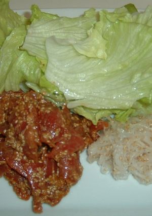 マグロのごま味噌レタス巻き-レシピのメイン写真