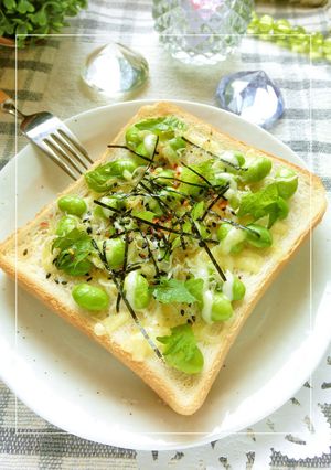 レモンでさっぱり♡シラス×枝豆和トースト-レシピのメイン写真