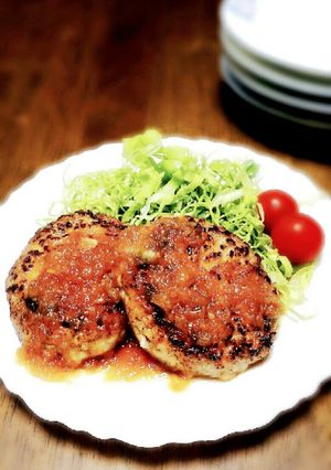 ヘルシー簡単❁豆腐ハンバーグ-レシピのメイン写真