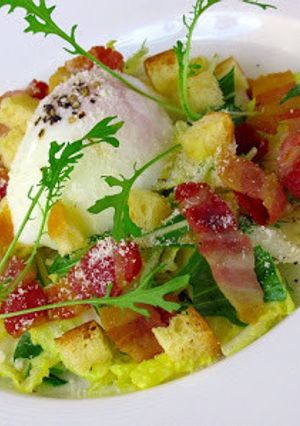仙台白菜と水菜のシーザースサラダ-レシピのメイン写真