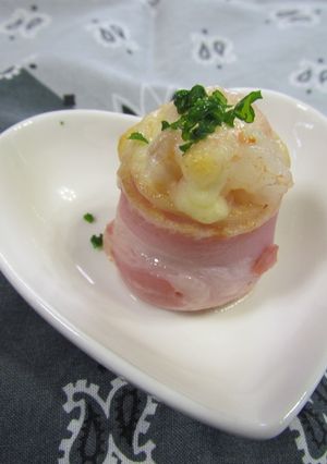 お弁当に♪ベーコン巻き②エビプチトマト-レシピのメイン写真